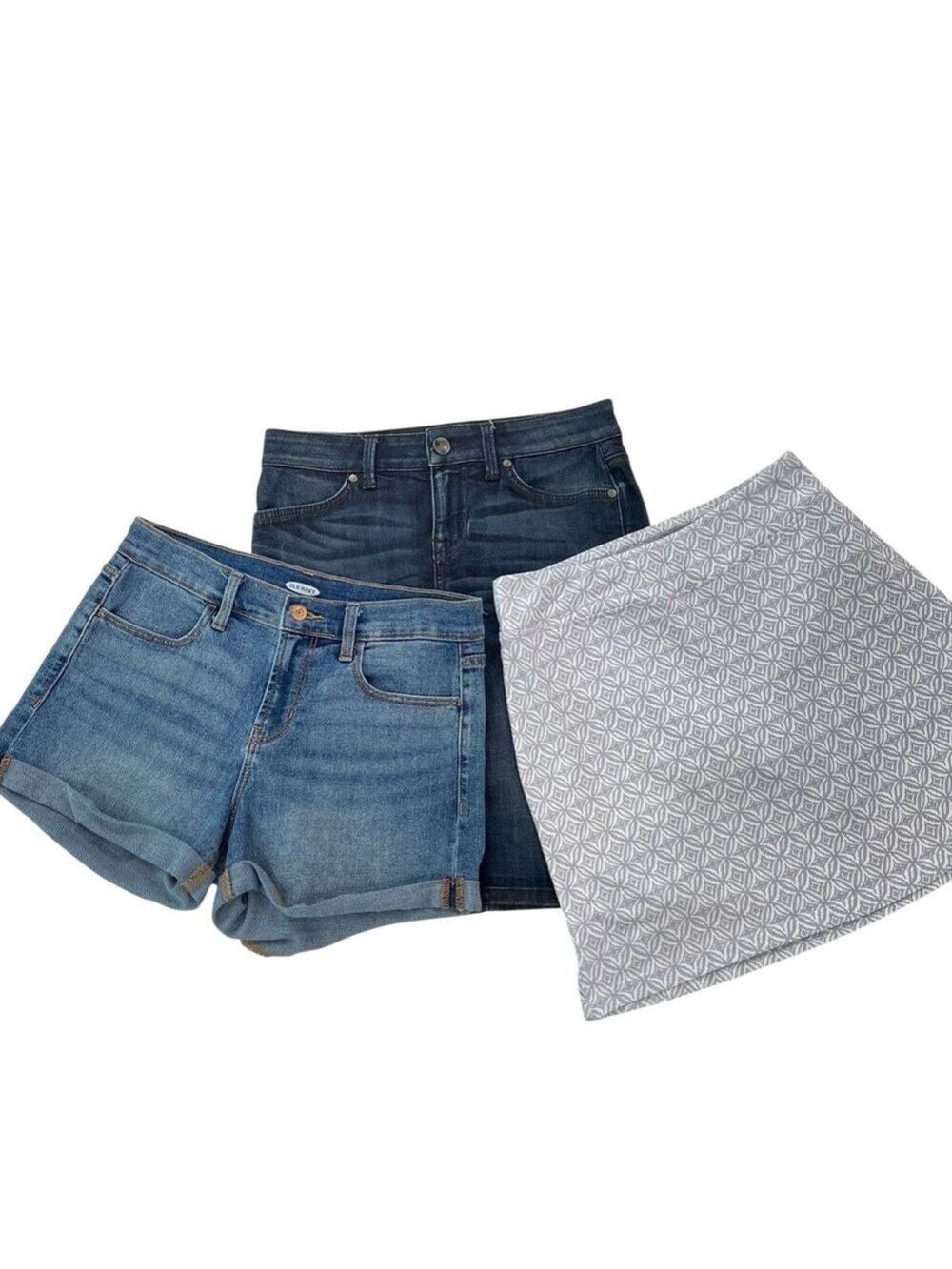 Bundle of 3 bottoms in Small 1 jersey skort 1 jeans shorts + 1 jeans mini skirt